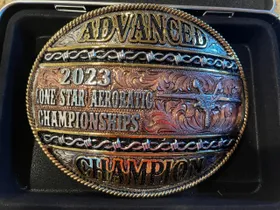 aerobatics champoionship belt buckle